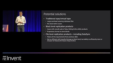 Rapid Online Data Transfer with AWS DataSync (STG342) - Millenium Management