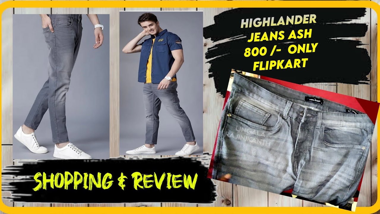 Buy Highlander Dark Grey Jeans by PP (HLJN001473_Dark Grey_32) at Amazon.in