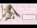 How to Crochet a Long-Eared Bunny | Free Amigurumi Pattern & Tutorial