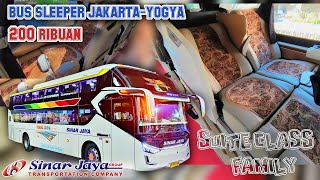 Bus Sleeper Paling Murah Yogya-Jakarta || Sinar Jaya Suite Class Family via Magelang-Temanggung