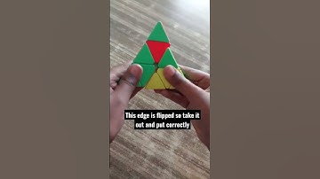 how to solve pyraminx first layer | pyraminx solving method | #rubikscube #short #rubikscube