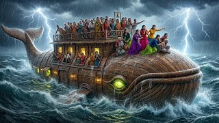 Tsunami vs Floating Whale House 🐋😱| Can They Survive? | PART 2