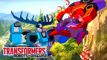 Transformers: Robots in Disguise | Face off! | Animation | COMPILATION | Transformers Official |