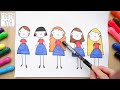 Как нарисовать маму  РИСУНОК КО ДНЮ МАТЕРИ Няня Уля Рисование для детей 2+