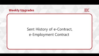 [ECOUNT Weekly Upgrades] Sent History of e-Contract, e-Employment Contract screenshot 5