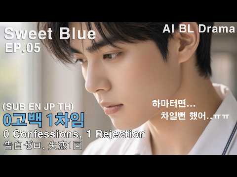 AI BL Drama | Sweet Blue EP.05: Confessed Once, Rejected Once (EN JP TH SUB) K-Drama bl drama