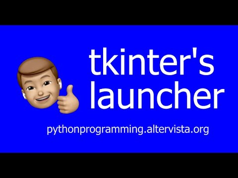Tkinter's GUI to launch applications in Python