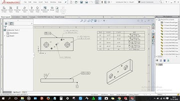 GD&T, Hole table and Surface Finish in Solidworks II GD&T in solidworks