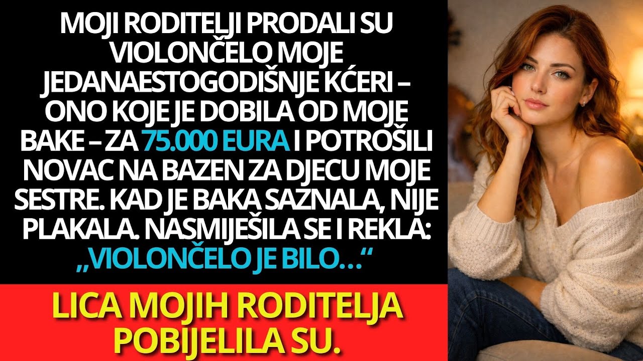 Moji roditelji su ukrali violončelo moje kćeri i prodali ga za 75.000 eura.