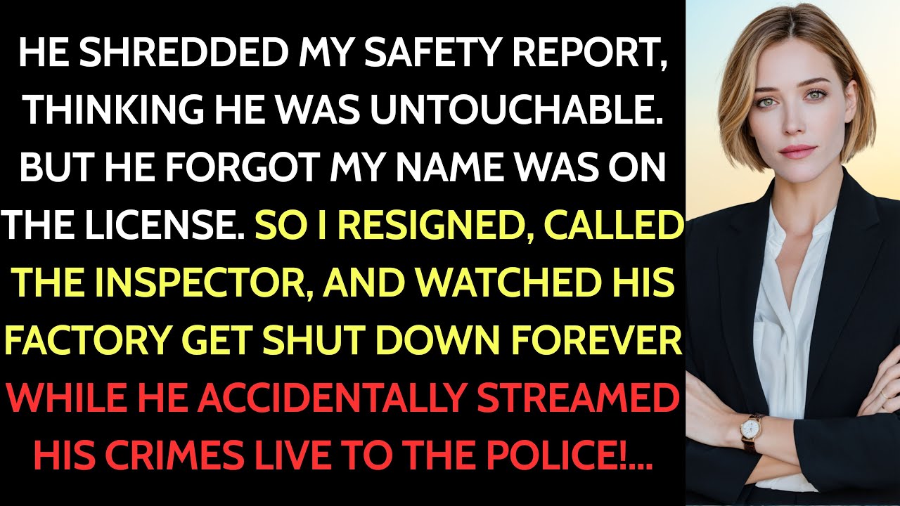 He Shredded My Safety Report. I Called the State Inspector. | Factory Shutdown 💼 #OfficeRevenge