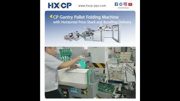 CP Gantry Pallet Folding Machinewith Horizontal Press Stack and Bundling Delivery