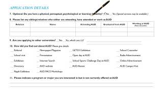Details AUD Application Guide Update
