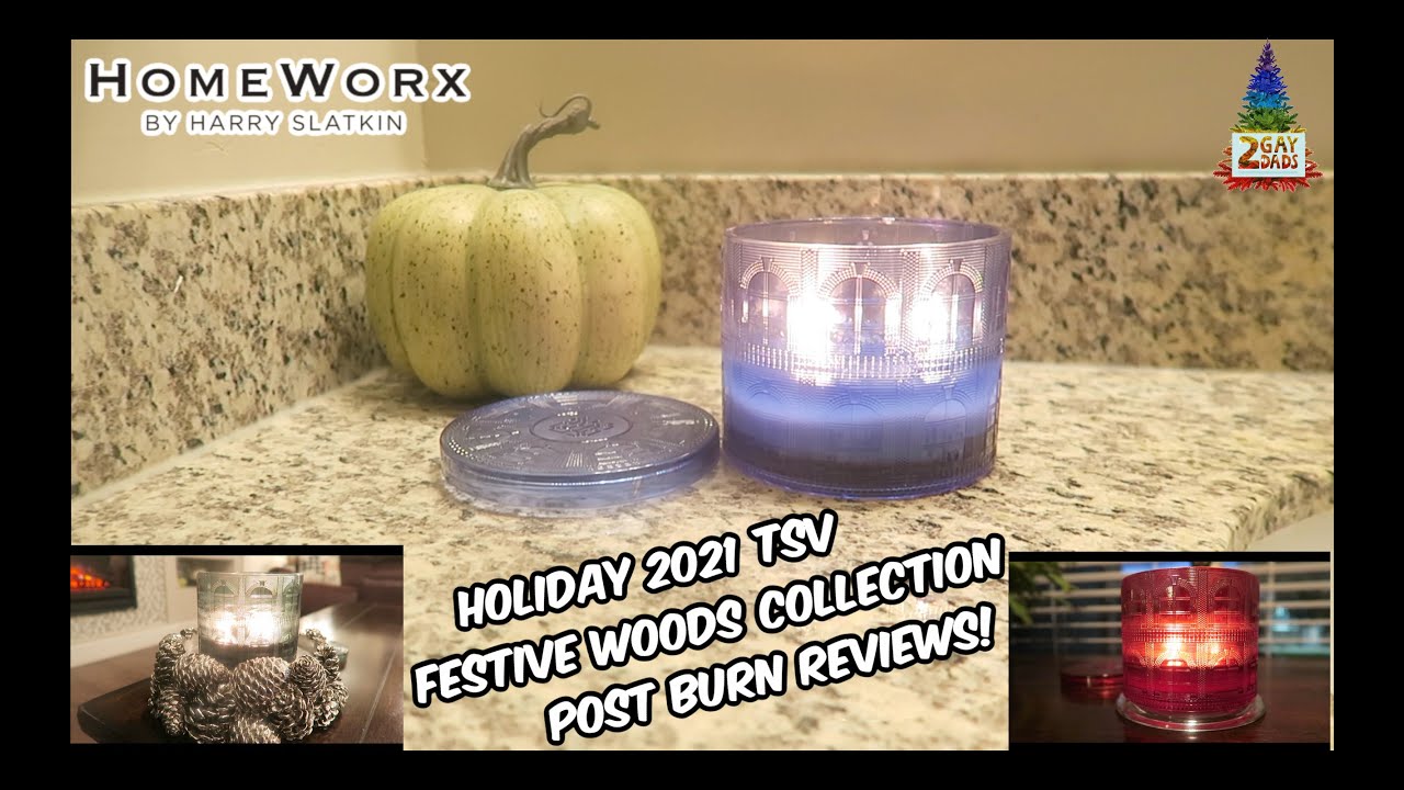 HomeWorx Festive Woods Holiday 2021 TSV Candle Reviews! YouTube