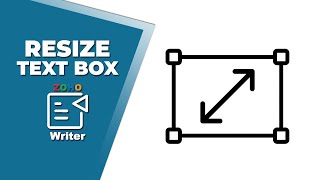 How to resize text box in Zoho Writer