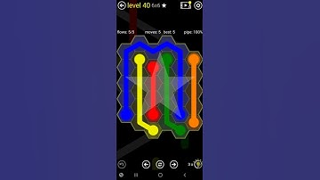How To Solve Flow Free Hexes Classic Pack Level 40 Easy 6x6 Board Walk Through Solution Walkthrough