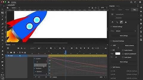 Rocket Motion Tween with Adobe Animate