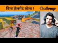 This YouTuber Give Me Challenge 😤 for No Helmet in Hotdrop - PUBG Mobile Gameplay