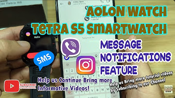AOLON Watch Tetra S5 Smartwatch - Message Notifications, Instagram, Viber, SMS Demo