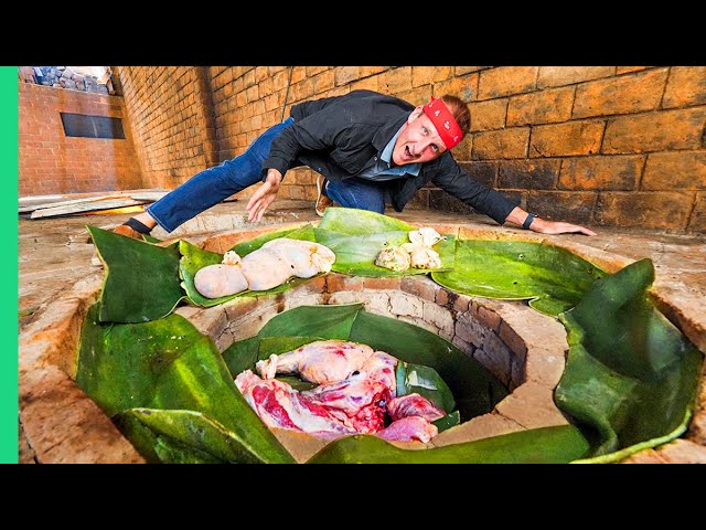 MEXICAN MEAT PIT!!! Ancient Underground Primitive Cooking Techniques!!! | Best Ever Food Review Show