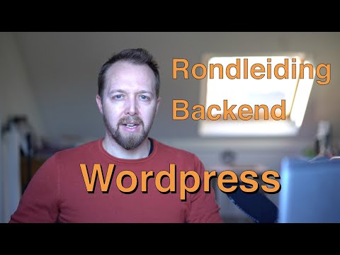 Wordpress rondleiding backend + instellen home pagina.