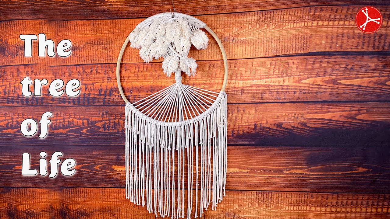 The Life of tree macrame wall hanging decor Easy step by step