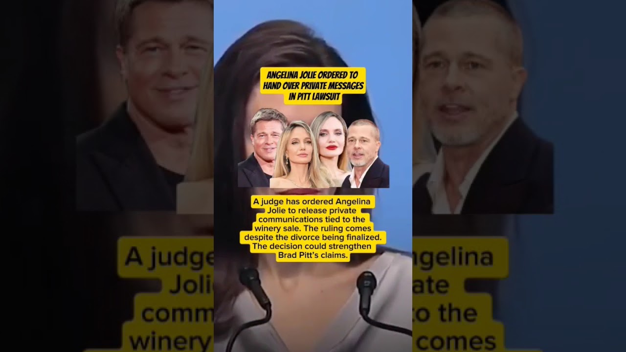 Angelina Jolie Ordered to Hand Over Private Messages in Pitt Lawsuit