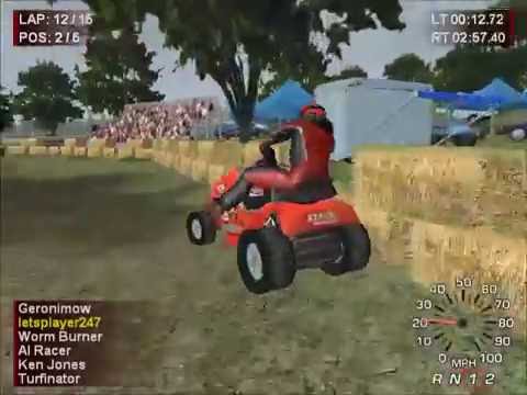 lawn mower racing mania 2007 gameplay