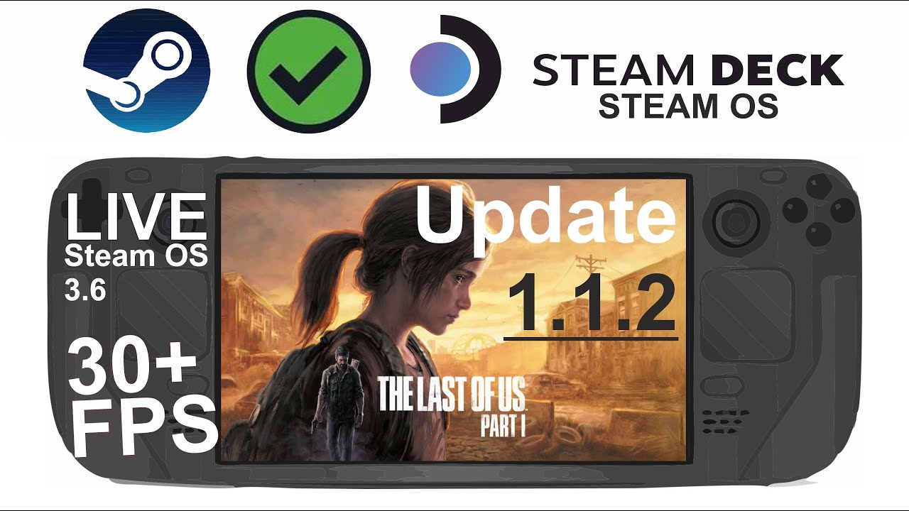 The Last of Us Part 1 (update 1.1.2) on Steam Deck/OS in 800p 30+