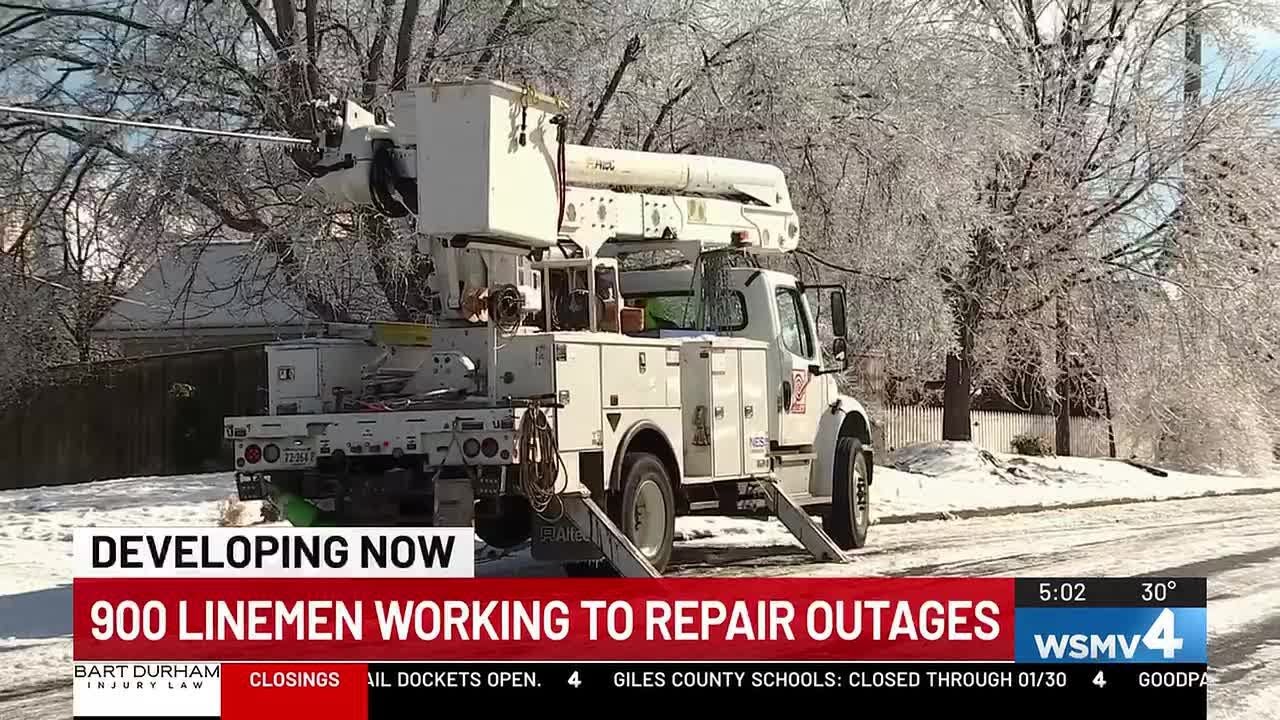 900 linemen working to repair more than 100k outages - YouTube
