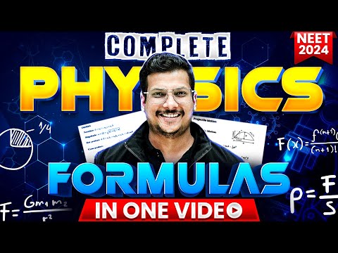 Complete Physics FORMULA&#39;S in ONE SHOT 💯 NEET 2024 🚀