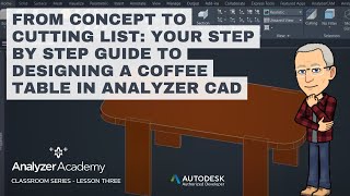 From Concept to Cutting List: Your step by step Guide to Designing a Coffee Table in Analyzer CAD