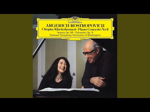 Chopin - Concerto pour piano n°2:2è mvt : M.Argerich / Orch Symph Washington / M.Rostropovitch