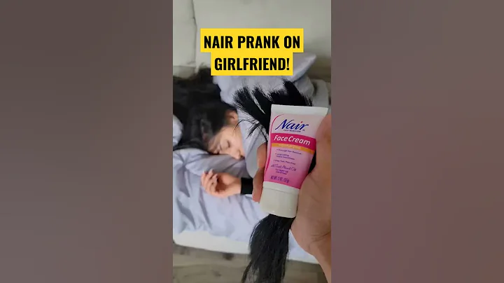 Nair Hair Prank On Girlfriend! #shorts #prank #funny