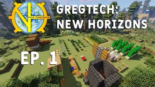 Exploring Spawn and Reaching the Steam Age! | GregTech: New Horizons Ep. 1