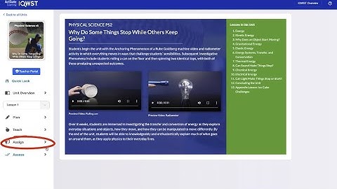 Assignments and Student Dashboard in ALDP
