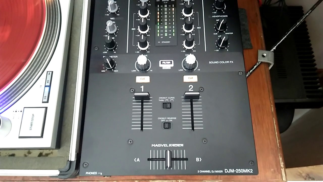 Djm-250mk2 DVS Traktor3 time code - YouTube