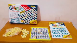 Unboxing and Review of Toymate Giant Housie with 384 Reusable Tickets for Gifts screenshot 5