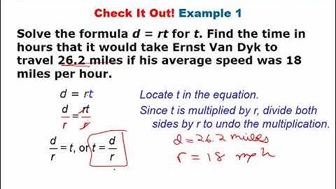 Algebra 1.5: Solving for a Variable Video Part 1