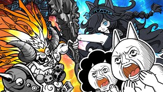 【にゃんこ大戦争】にゃんまvs黒キャス【アニメ】【the battle cats】