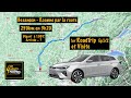 Mg5 electric 61kwh  250km sur route combien de  consomms  roadtrip besanonroanne visite