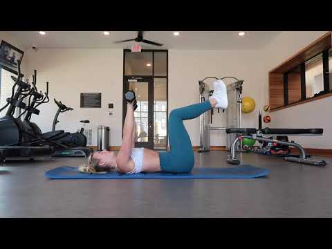 deadbug DB chest press
