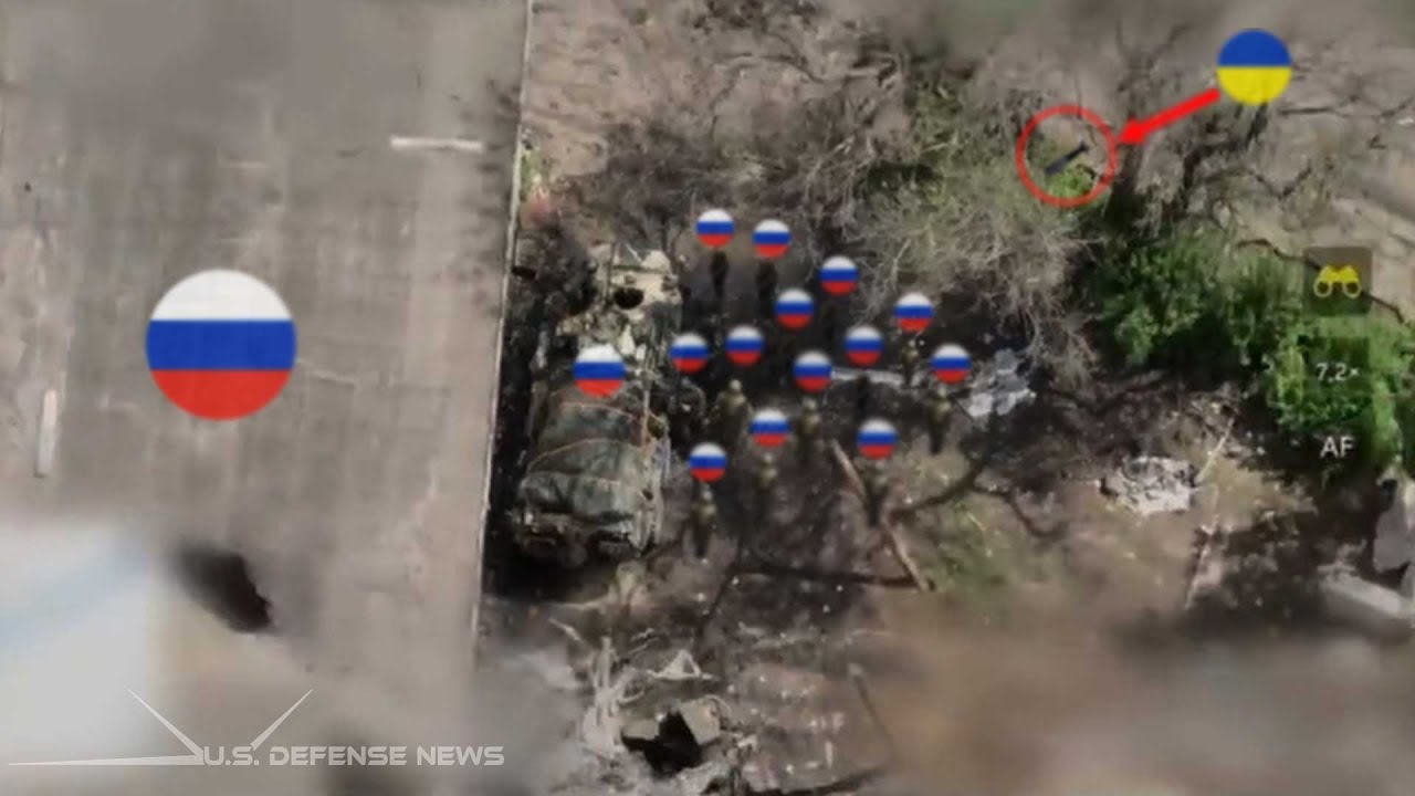 Horrifying Moments! How Ukrainian Thermobaric Drone Wipes Out Russian Infantry