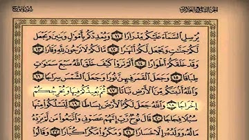 سورة نوح مع تتبع الأيات الشيخ سعد السبيعي