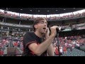 Alex Gaskarth singing US National Anthem // Baltimore Orioles