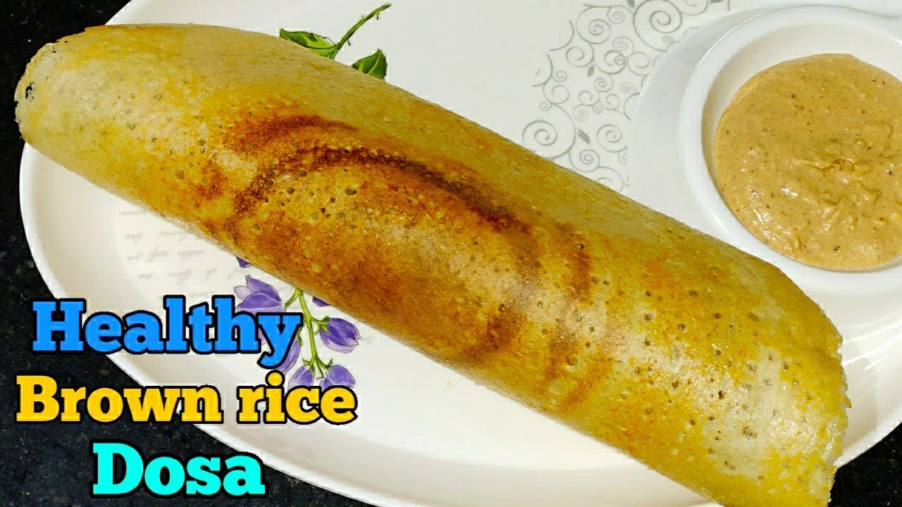 ముడిబియ్యం ఓట్స్ దోశ Brown Rice Dosa With Oats Dosa Dosa Batter With