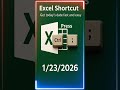Excel Shortcut: Get Today’s Date Fast &amp; Easy!