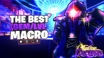 The BEST AFK MACRO For GEMS EXP AND MATERIALS In Anime Crusaders RELEASE!