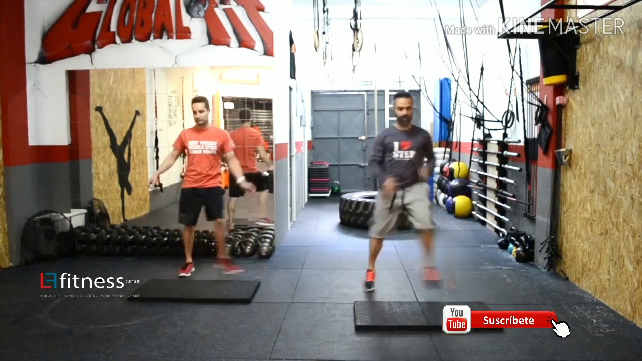 Clase de step avanzado LFFITNESS GROUP asesoría en línea