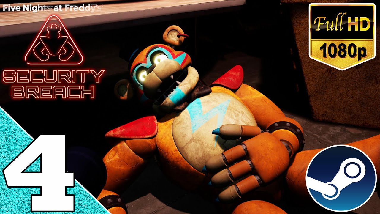 FNaF Security Breach 100 Walkthrough (All Collectibles) Part 4