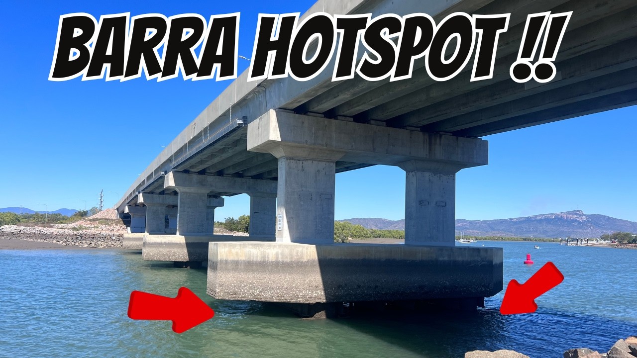 Баррамунди менее чем за 10 минут на суше